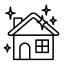 Icône maison propre