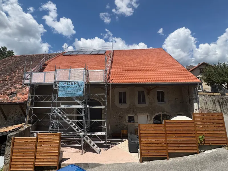 Nouvelle toiture, après remplacement des tuiles